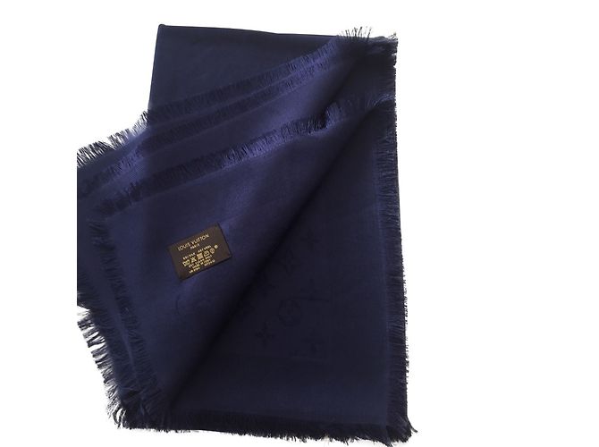 Louis Vuitton Classical Monogram Scarf Blue - view 2