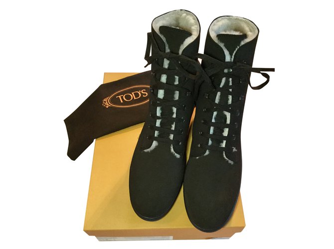 Stivaletti stringati Tod's Marrone scuro - vista 2