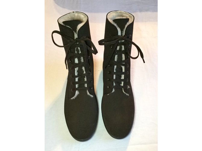Stivaletti stringati Tod's Marrone scuro - vista 3