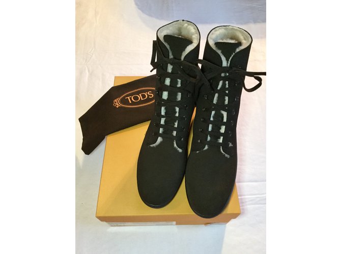 Stivaletti stringati Tod's Marrone scuro - vista 6