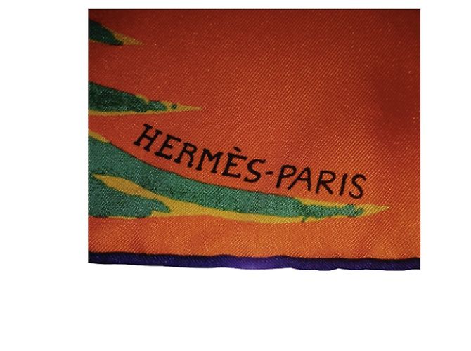 Carré di seta Hermès Paris Au Bout Du Monde di Antoine Carbonne Multicolore - vista 3
