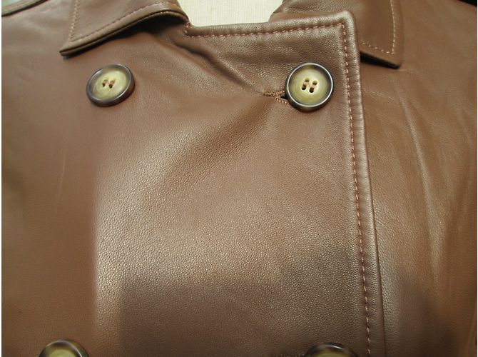 Autre Marque Devernois Lammlederjacke braun - Ansicht 2