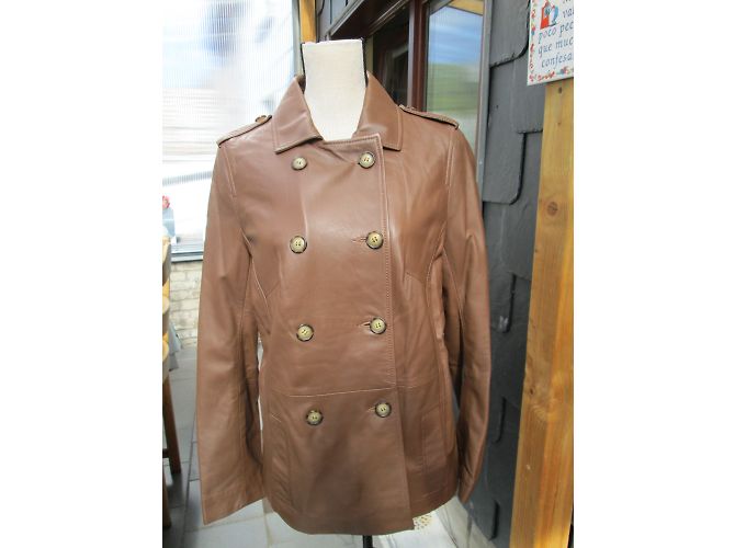 Autre Marque Devernois Lammlederjacke braun - Ansicht 3