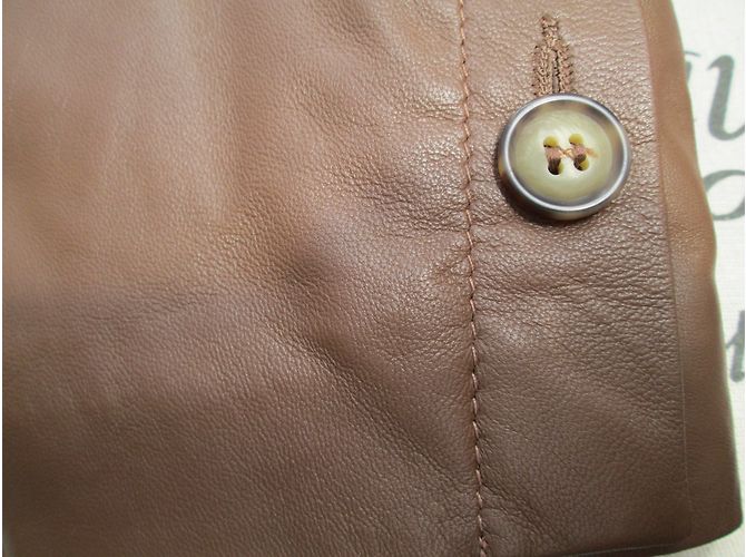Autre Marque Devernois Lammlederjacke braun - Ansicht 5