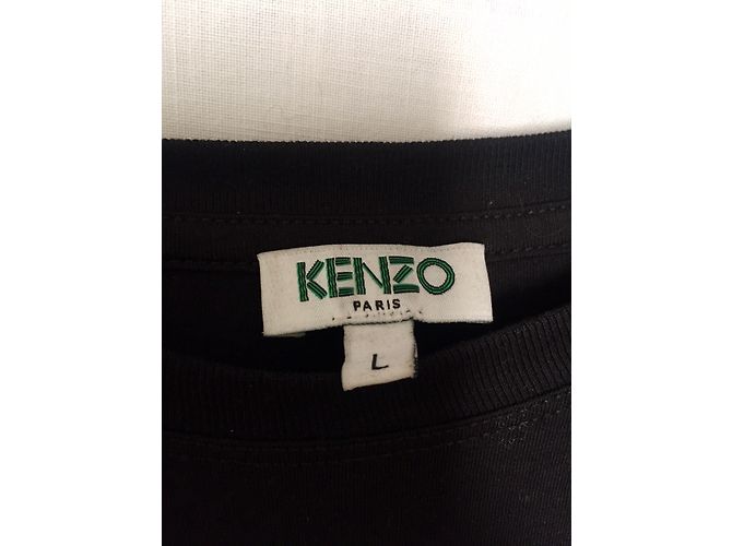 Sweatshirt Kenzo de algodão preto com detalhe de olho e pagode - vista 6