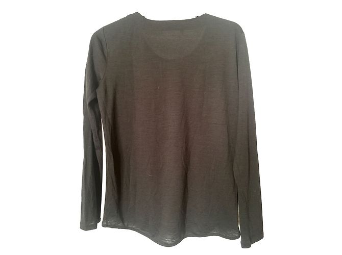 Top de renda roxa e lã The Kooples Multicor - vista 2