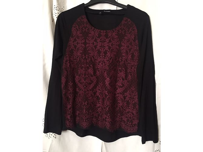 Top de renda roxa e lã The Kooples Multicor - vista 3