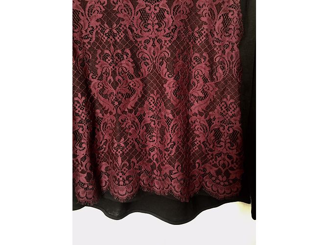 Top de renda roxa e lã The Kooples Multicor - vista 6