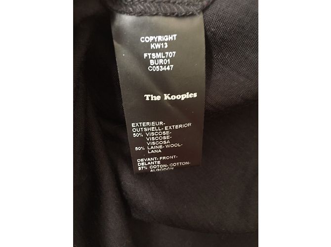 Top de renda roxa e lã The Kooples Multicor - vista 8