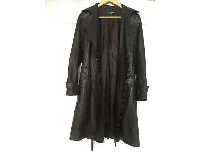 Autre Marque ANNE DELAIGLE Abrigos, Ropa de calle Marrón oscuro - vista 2