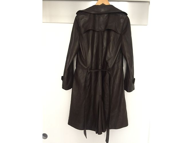 Autre Marque ANNE DELAIGLE Abrigos, Ropa de calle Marrón oscuro - vista 3