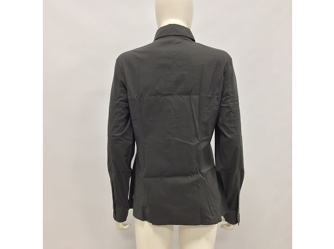 Trussardi Jeans Baumwollhemd Anthrazit Anthrazitgrau - Ansicht 4