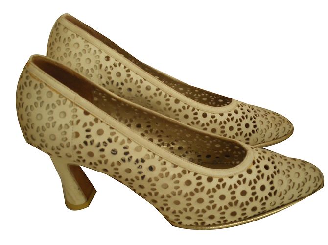 Autre Marque Leder Pumps Beige 39.5IT - Ansicht 2