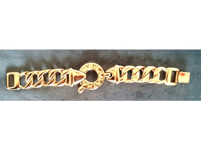 Autre Marque Bracciale Agatha a maglia dorata D'oro - vista 2