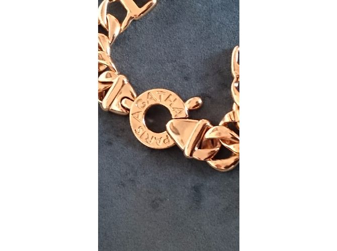 Autre Marque Bracciale Agatha a maglia dorata D'oro - vista 3
