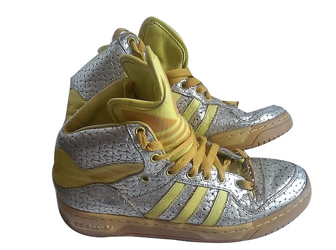 Jeremy Scott Pour Adidas sandali D'oro Giallo - vista 2