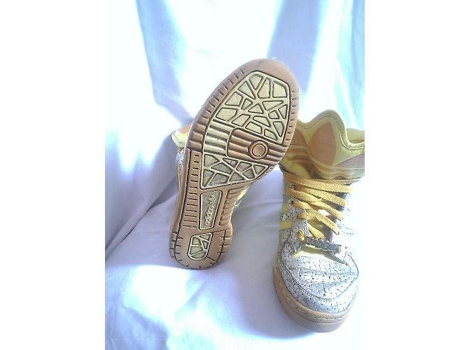 Jeremy Scott Pour Adidas sandali D'oro Giallo - vista 5