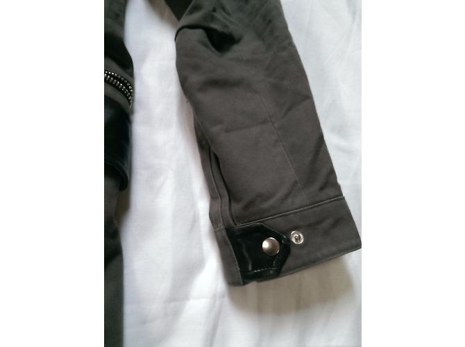 Parka kaki The Kooples con inserti in pelle e cappuccio Cachi - vista 7