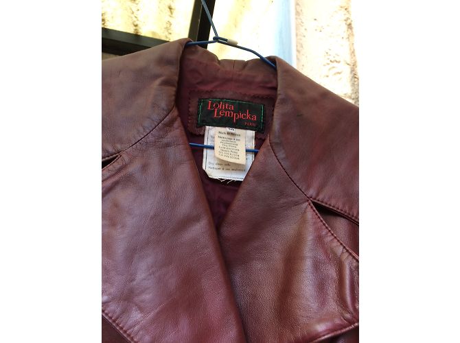 Chaqueta de cuero Lolita Lempicka rojo oscuro Burdeos - vista 5