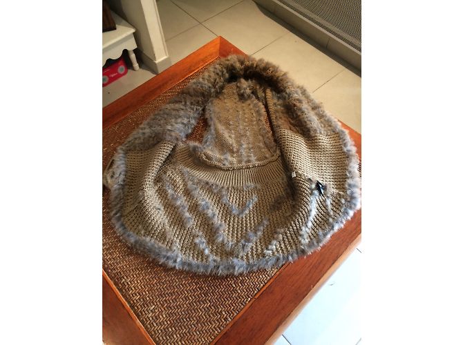 Autre Marque Chaleco sin mangas Lunbo Mode de piel de conejo beige - vista 3