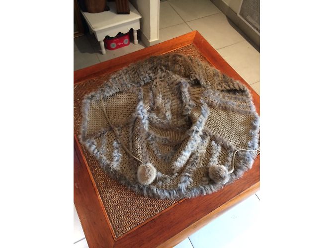 Autre Marque Chaleco sin mangas Lunbo Mode de piel de conejo beige - vista 5