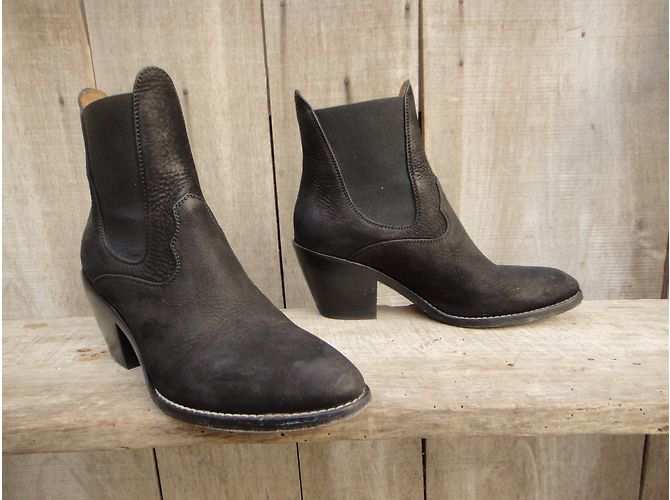 Botines Chloé de ante negro - vista 5