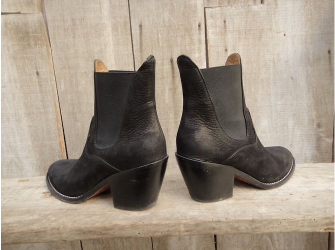 Botines Chloé de ante negro - vista 7