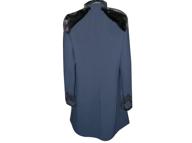 Andrew GN Cappotto Nero Blu navy - vista 2