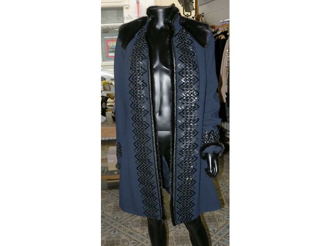 Andrew GN Cappotto Nero Blu navy - vista 5