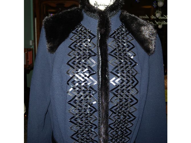Andrew GN Cappotto Nero Blu navy - vista 6