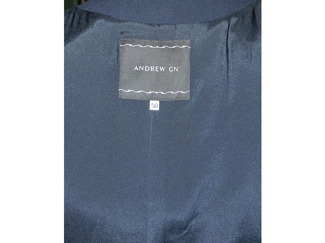 Andrew GN Cappotto Nero Blu navy - vista 8
