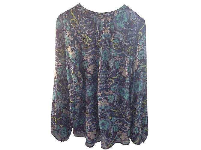 Autre Marque Robert Graham Seidenbluse Mehrfarbig M Mehrfarben - Ansicht 2