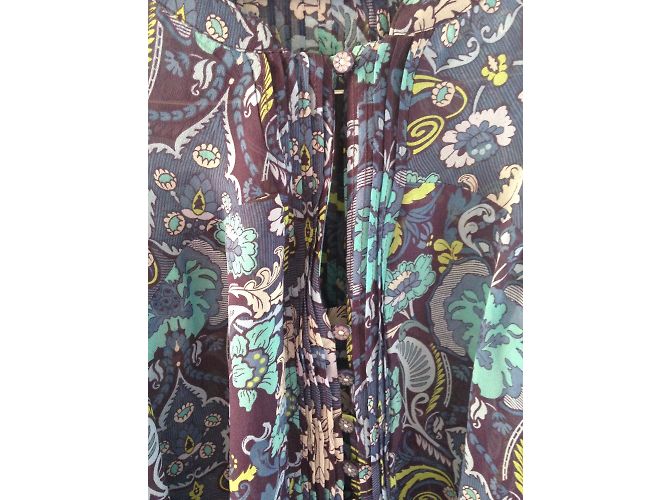 Autre Marque Robert Graham Seidenbluse Mehrfarbig M Mehrfarben - Ansicht 4