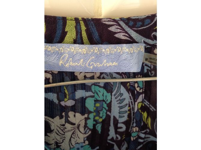 Autre Marque Robert Graham Seidenbluse Mehrfarbig M Mehrfarben - Ansicht 5