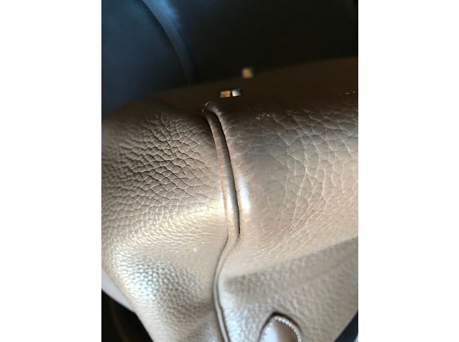 Borsa a mano Hermès Lindy 34 in pelle Etoupe Marrone - vista 6