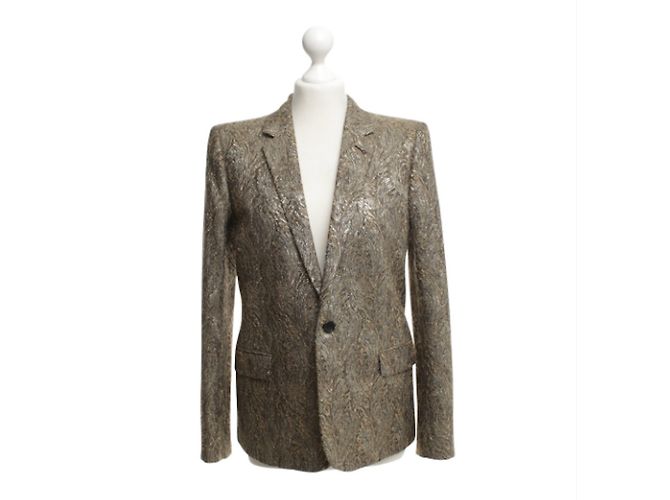 Wunderschöne Saint Laurent Metallic Jacke Golden - Ansicht 2