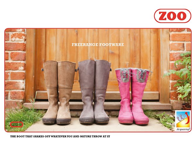 Autre Marque Botas ZOO AQUASTOP de cuero rosa - vista 10