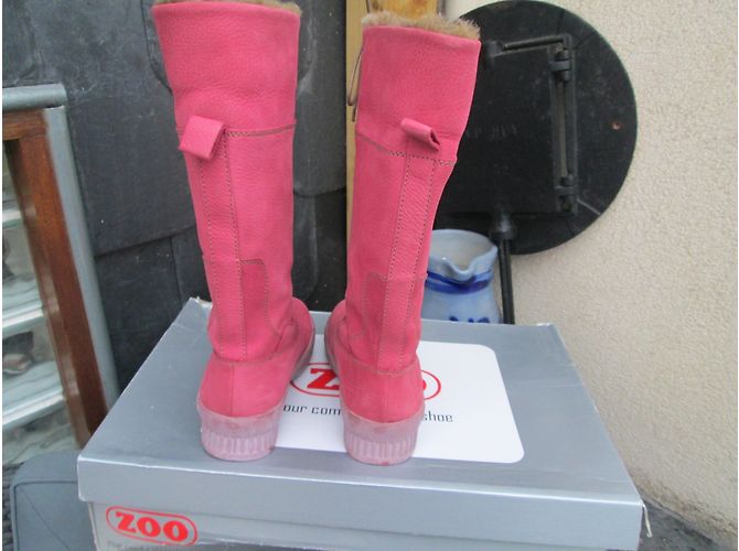 Autre Marque Botas ZOO AQUASTOP de cuero rosa - vista 4