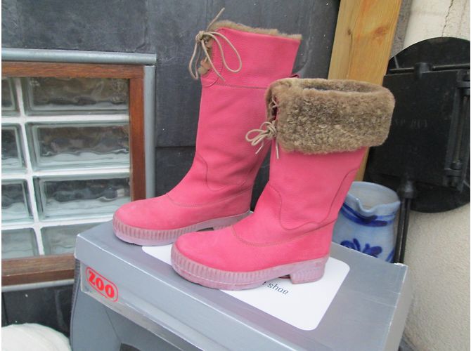 Autre Marque Botas ZOO AQUASTOP de cuero rosa - vista 6