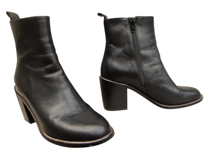 Botines Givenchy de piel negra 36 Negro - vista 2