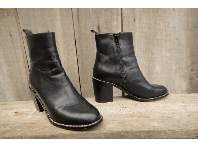 Botines Givenchy de piel negra 36 Negro - vista 6
