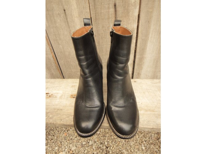 Botines Givenchy de piel negra 36 Negro - vista 8