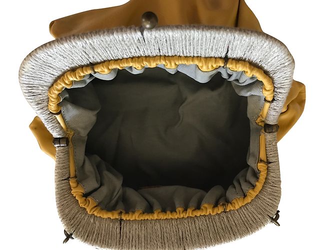 Borsa Balloon Marni in pelle d'agnello gialla Giallo - vista 2