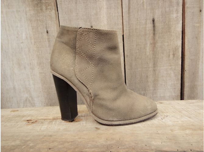 Botines Opening Ceremony Beige de Gamuza - vista 4
