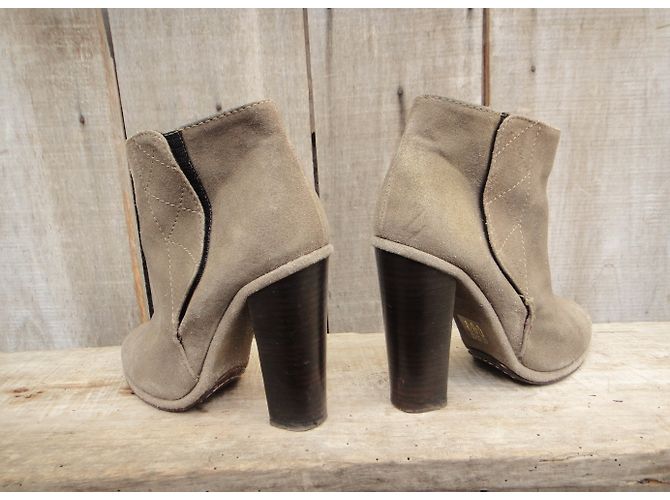 Botines Opening Ceremony Beige de Gamuza - vista 7