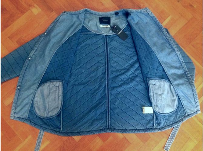 Maison Scotch Giacca lunga trapuntata stile Kimono - vista 5