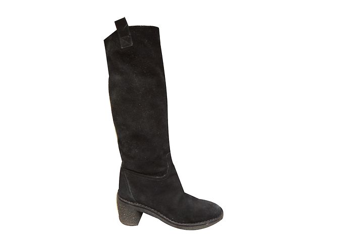 Botas Gardiane Marc by Marc Jacobs Negras de Gamuza Negro - vista 2