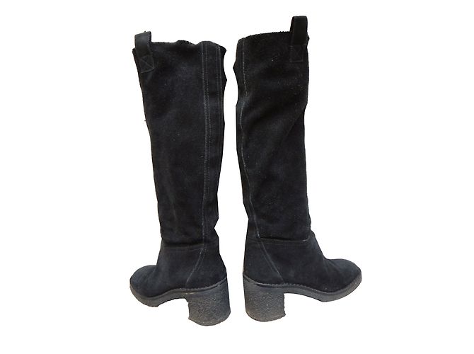 Botas Gardiane Marc by Marc Jacobs Negras de Gamuza Negro - vista 3