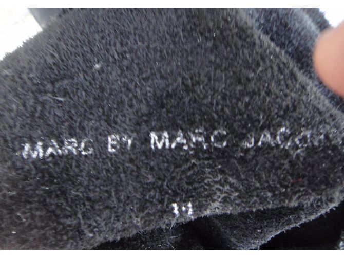 Botas Gardiane Marc by Marc Jacobs Negras de Gamuza Negro - vista 4