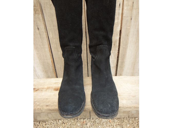 Botas Gardiane Marc by Marc Jacobs Negras de Gamuza Negro - vista 8